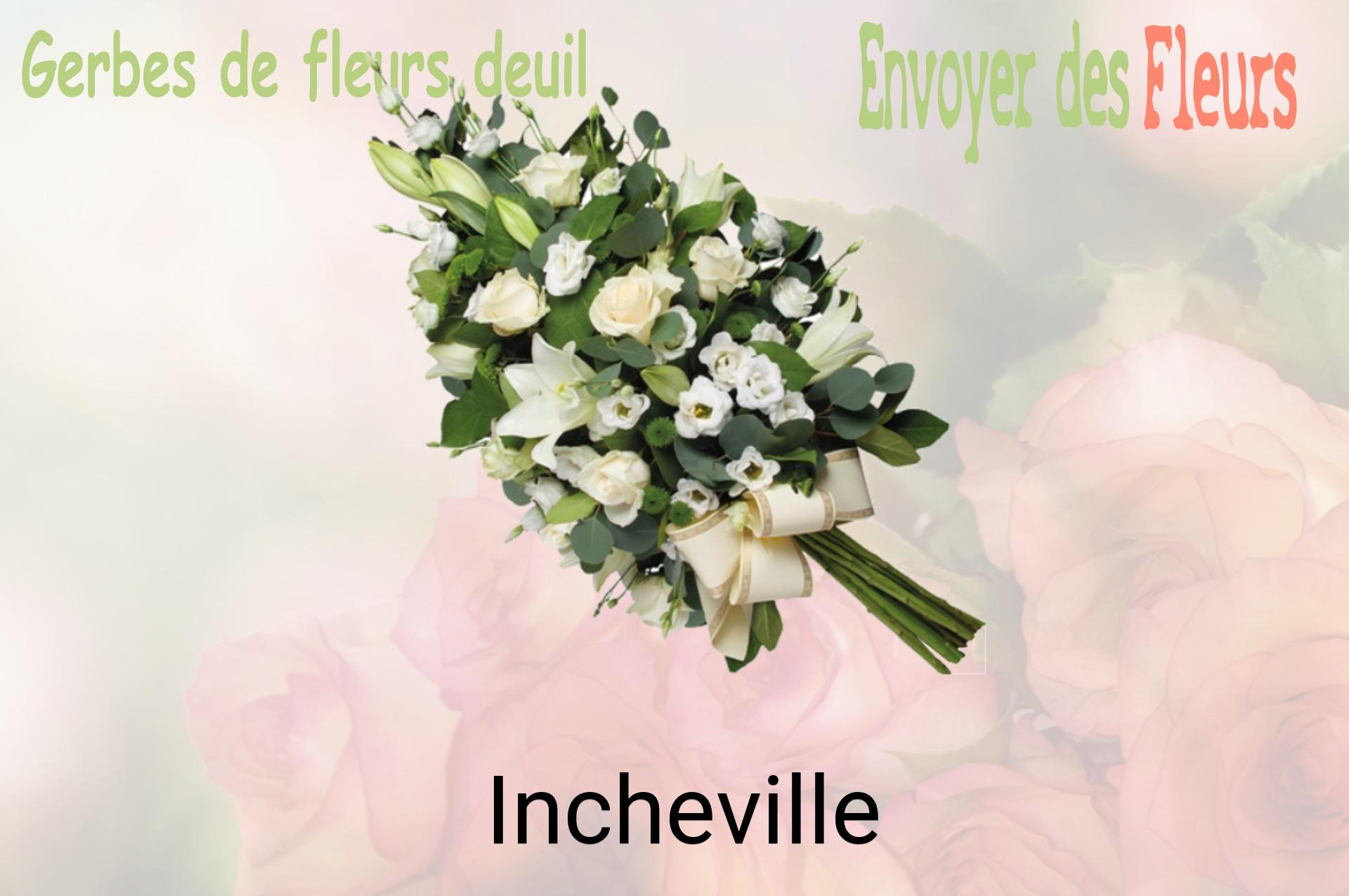 Gerbe de fleurs de deuil livrée à Incheville